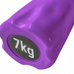 Бодибар обрезиненный 7 кг (фиолетовый)